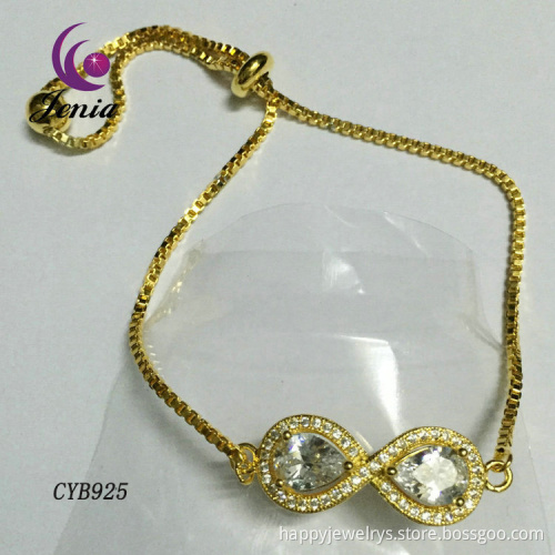 Jenia Zircon & Copper Fashion Design Jewelry Woman Fashion Bracelets